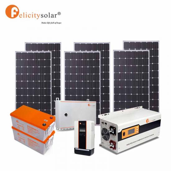 Easy To Install Complete 3500Va 3kw Off Grid Home Lighting Solar Power Kits Solar Energy System Price
