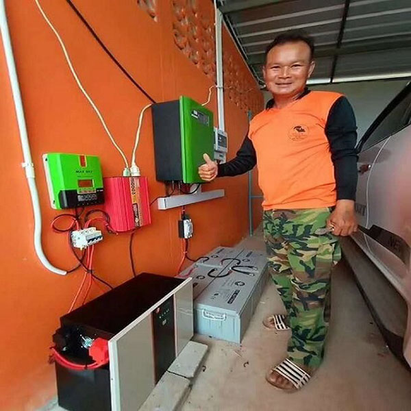200 Sets Solar Lithium Battery System installed in Bangkok